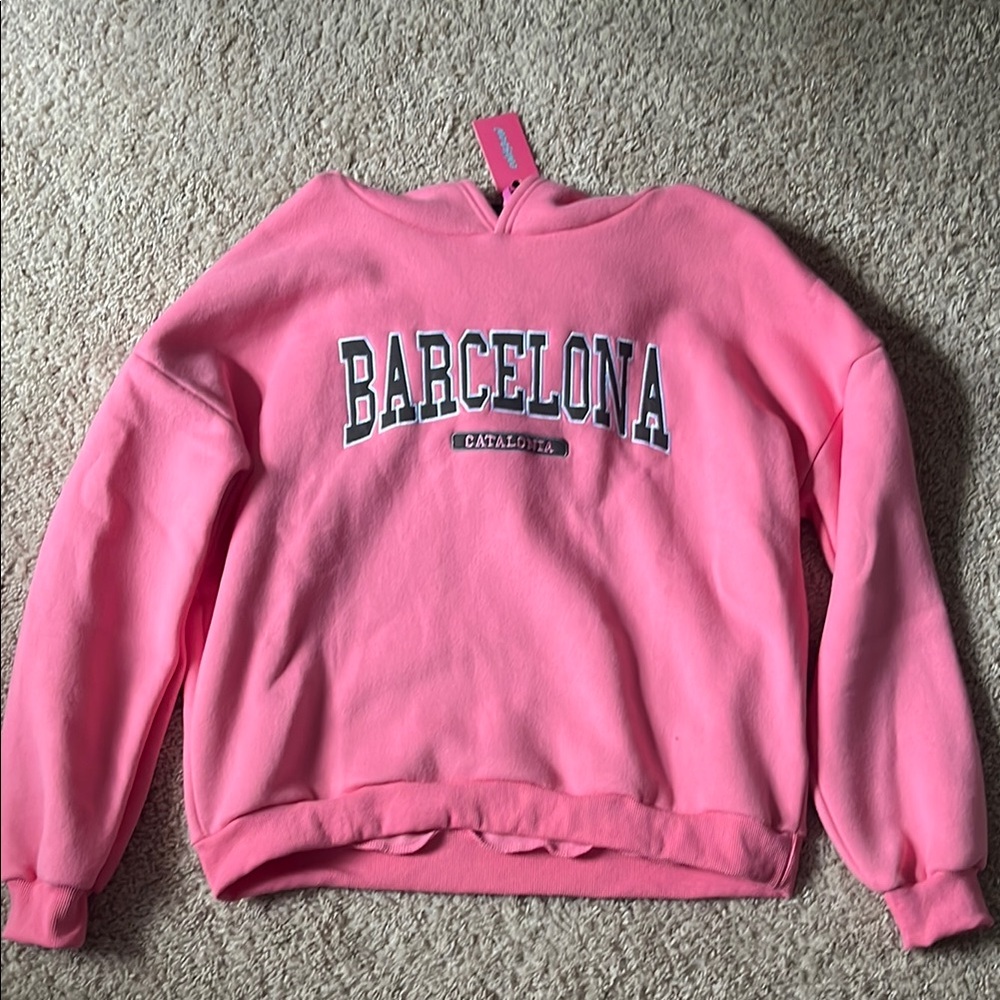 Edikted Vibrant Pink Hoodie